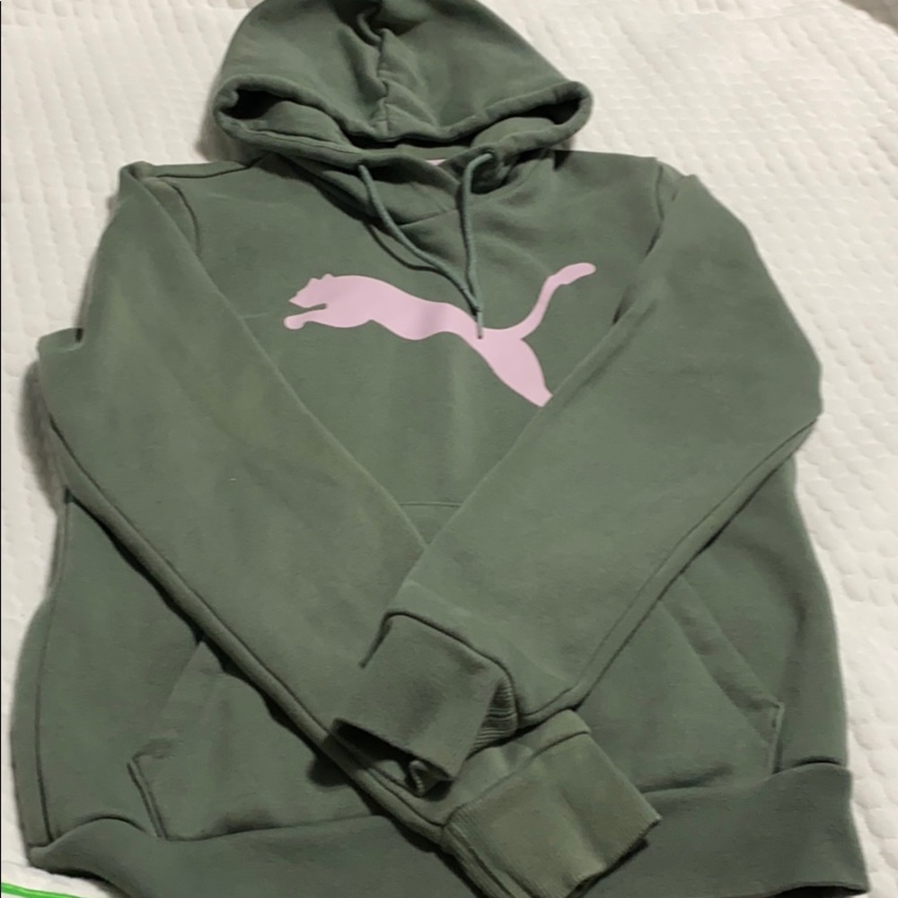 Puma size S/P hooded sweatshirt.